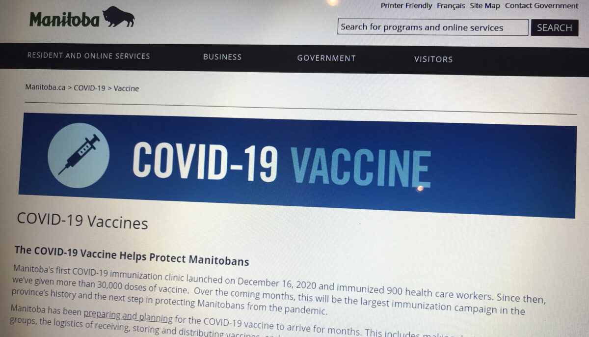Manitoba Expands Vaccine Eligibility, includes some people with disabilities